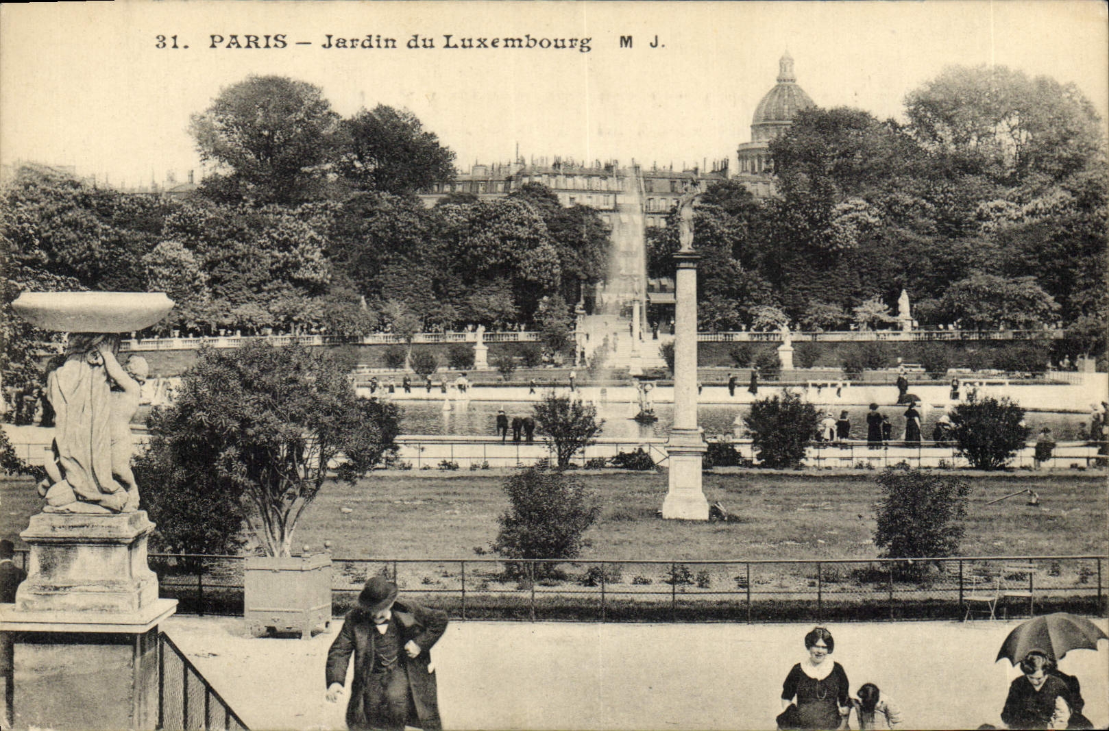 CPA Paris jardin du Luxembourg 