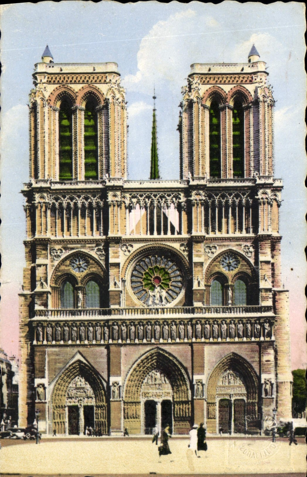 CPA Paris Notre Dame La Facade