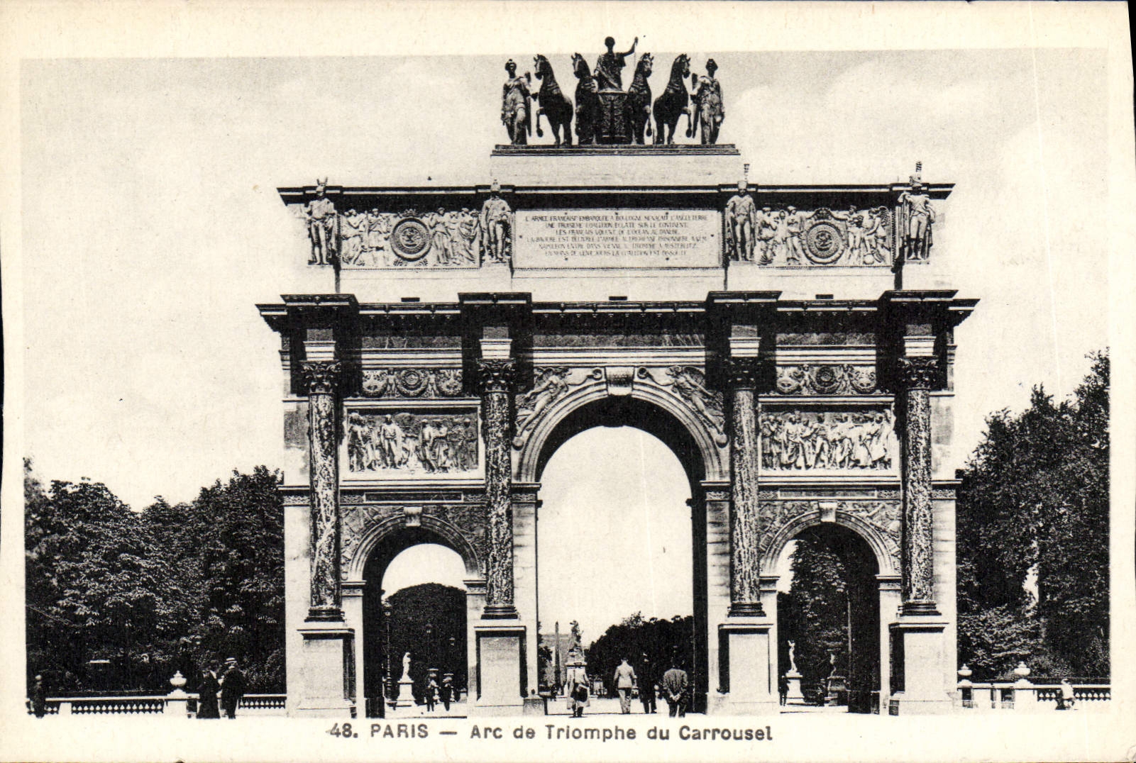 CPA Paris Arc de triomphe du Carrousel