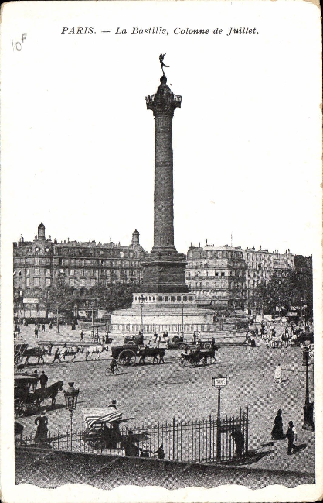 CPA Paris La Bastille Colonne de Juillet