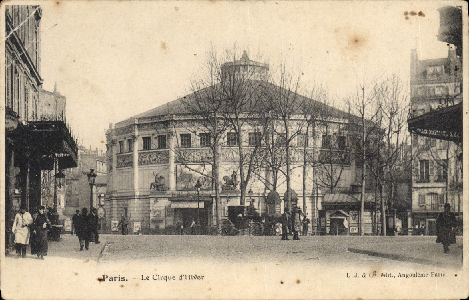 CPA Paris le Cirque d'Hiver 