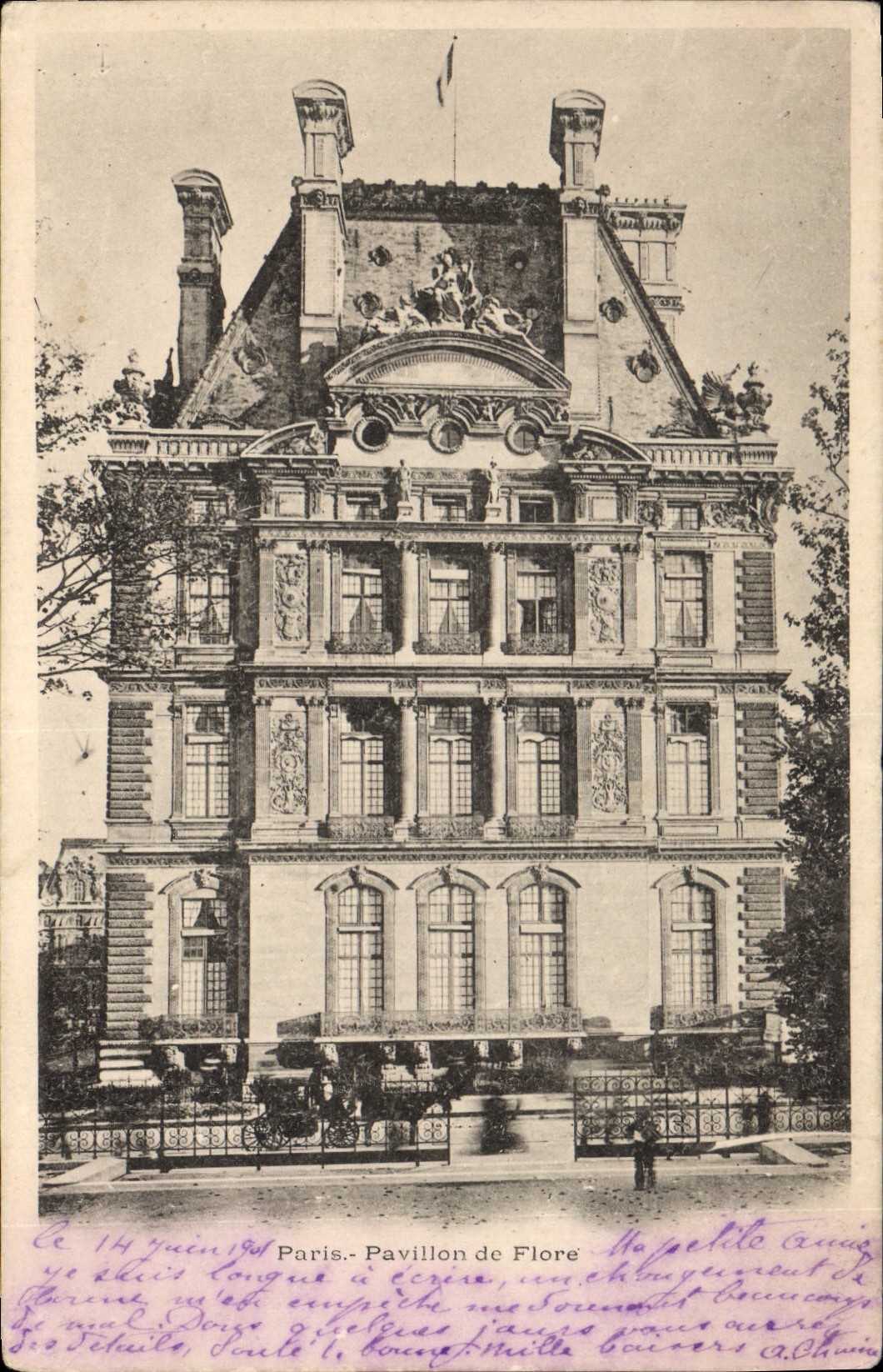 CPA Paris Pavillon de Flore 