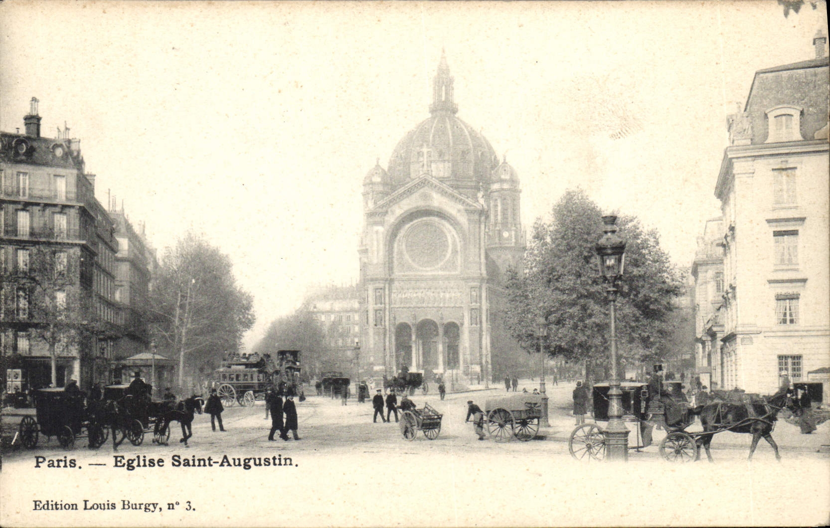 CPA Paris Eglise Saint Augustin 