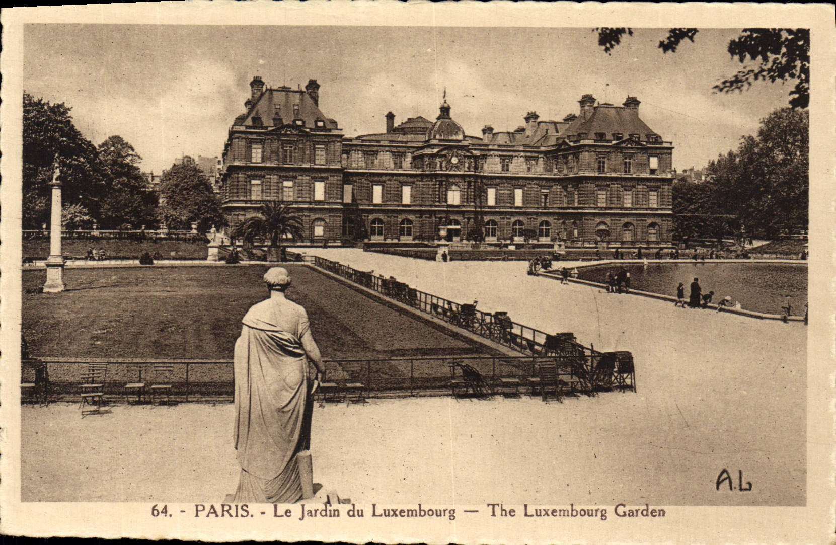 CPA Paris Le Jardin du Luxembourg