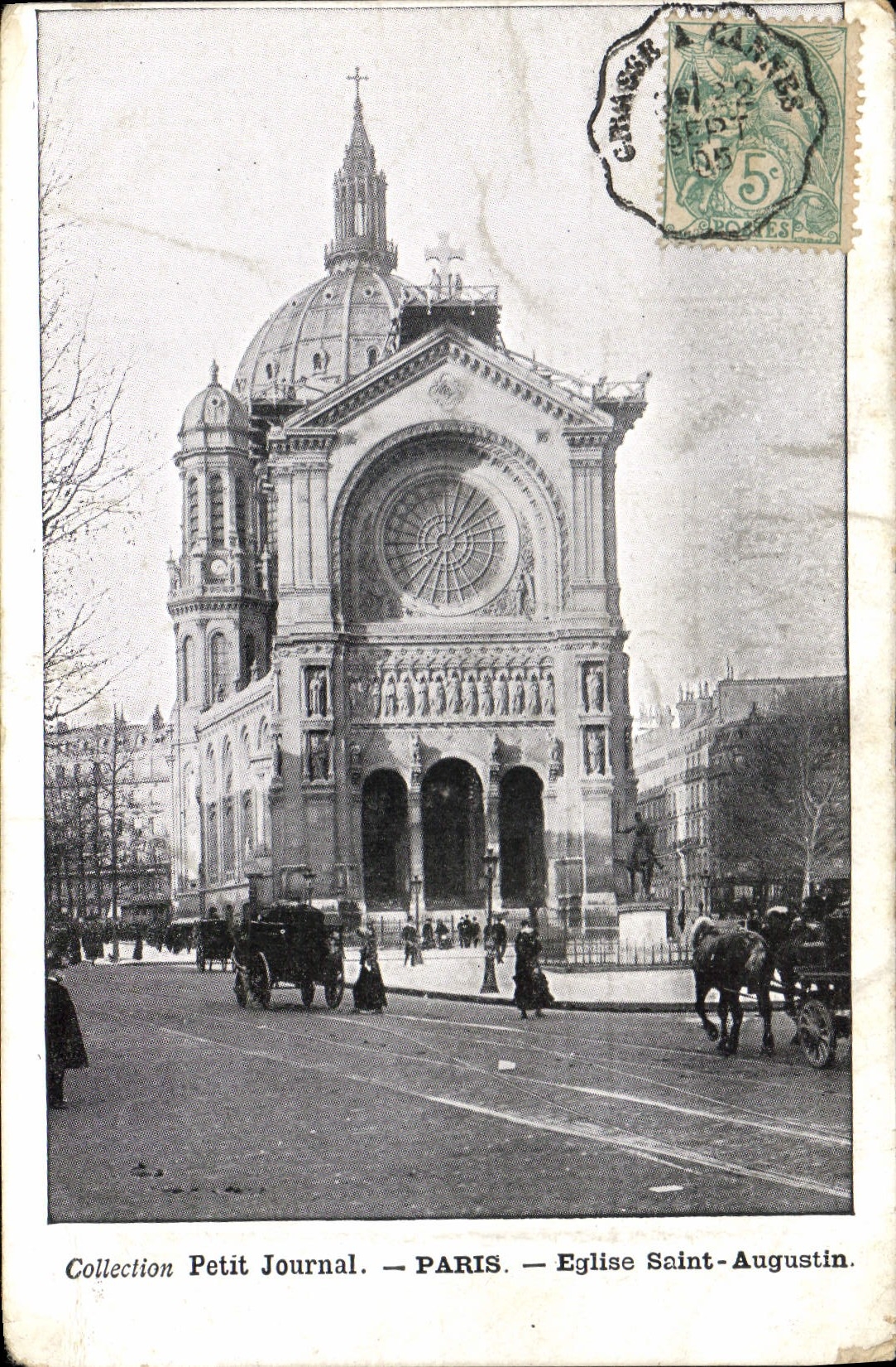 CPA Collection Petit Journal Paris Eglise Saint Augustin