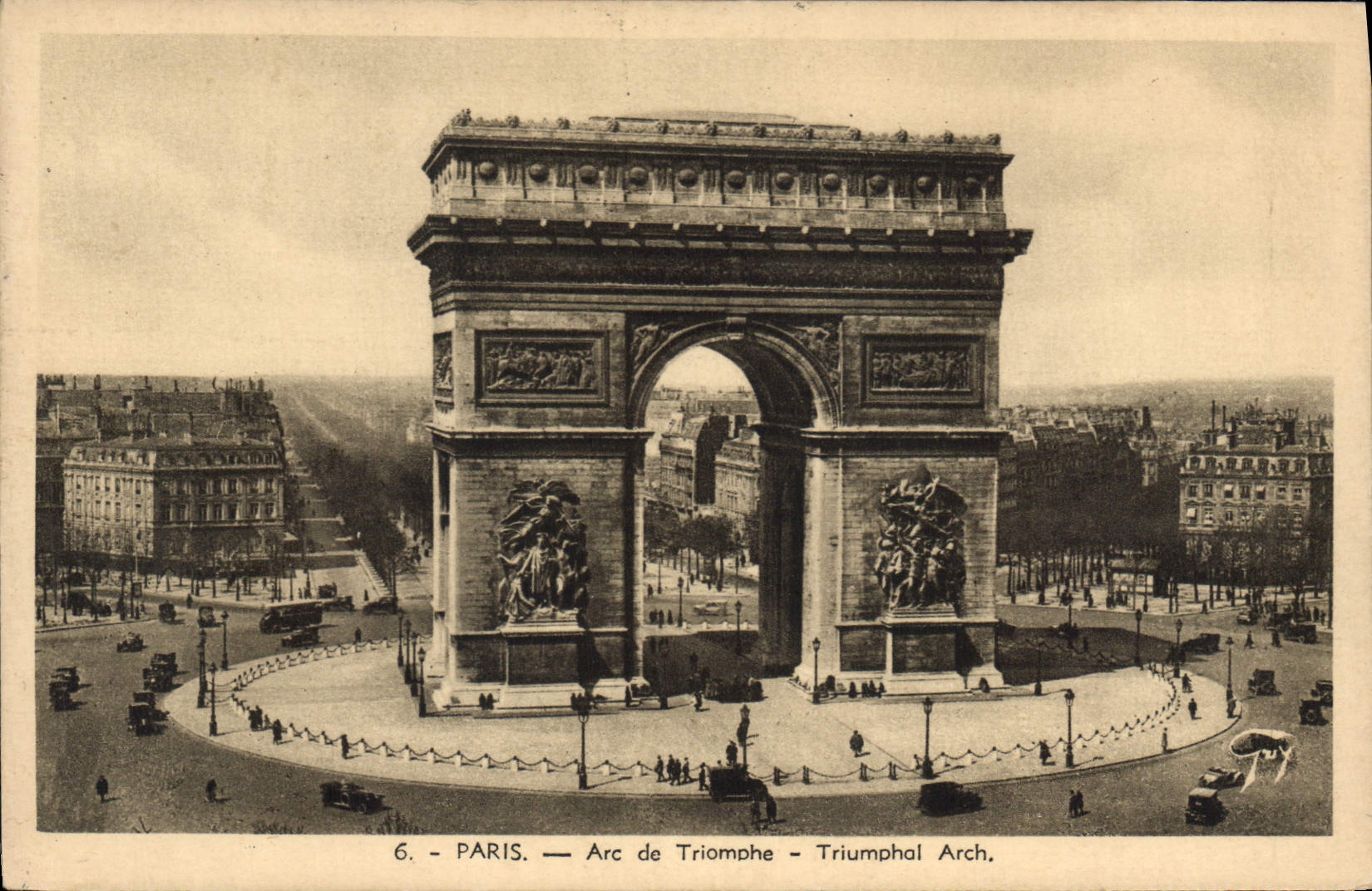 CPA Paris Arc de Triomphe 