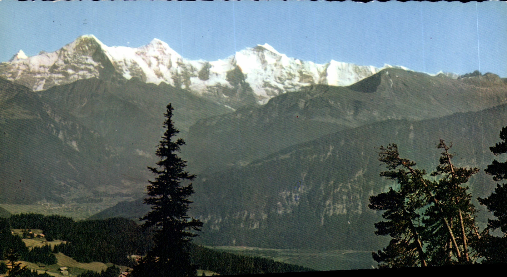 CPM Beatenberg Thunersee Schreckhorn Eiger Monch u Jungfrau