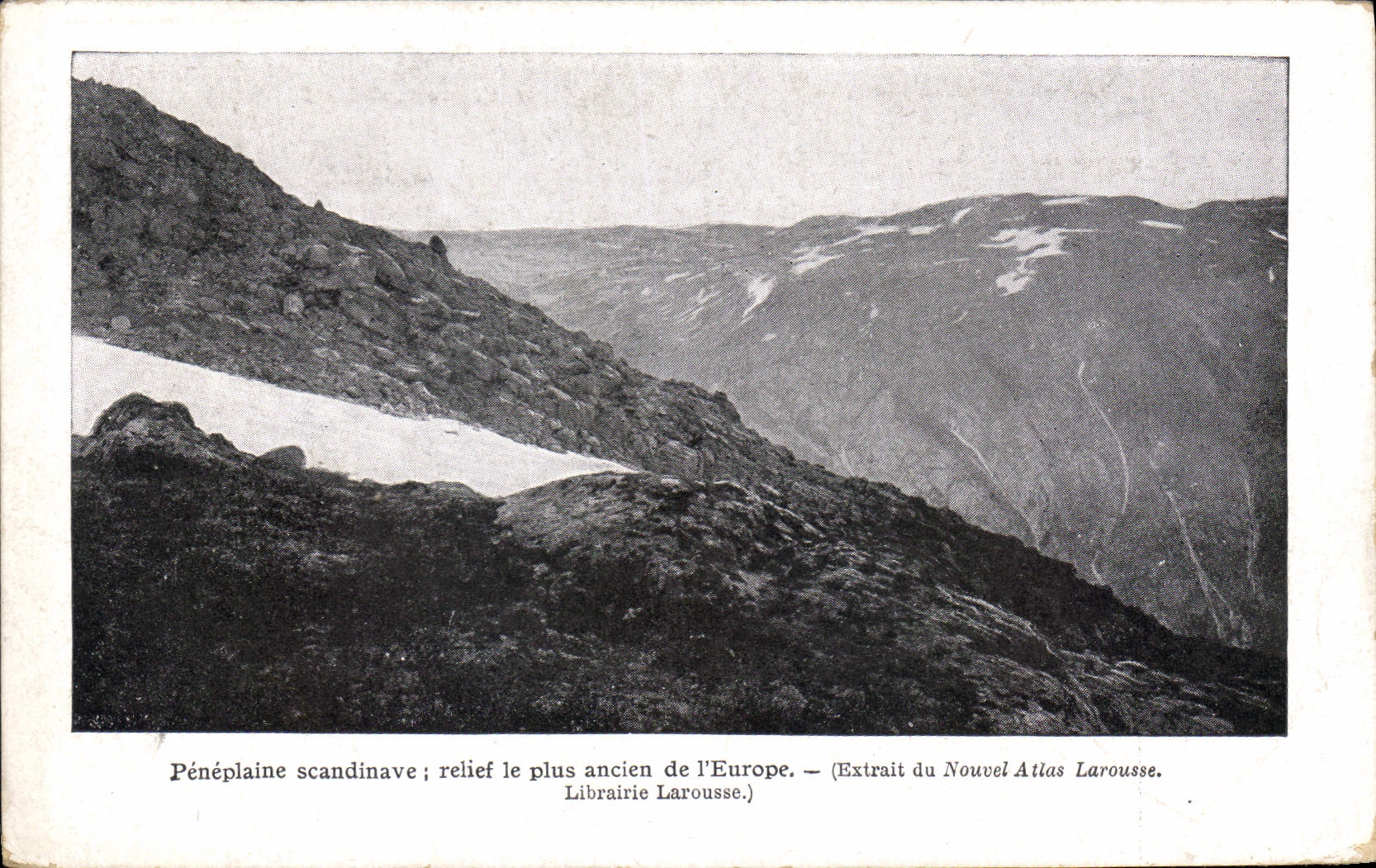 CPM Peneplaine scandinave relief le plus ancien de l'Europe Extrait du Nouvel Atlas Larousse Librari