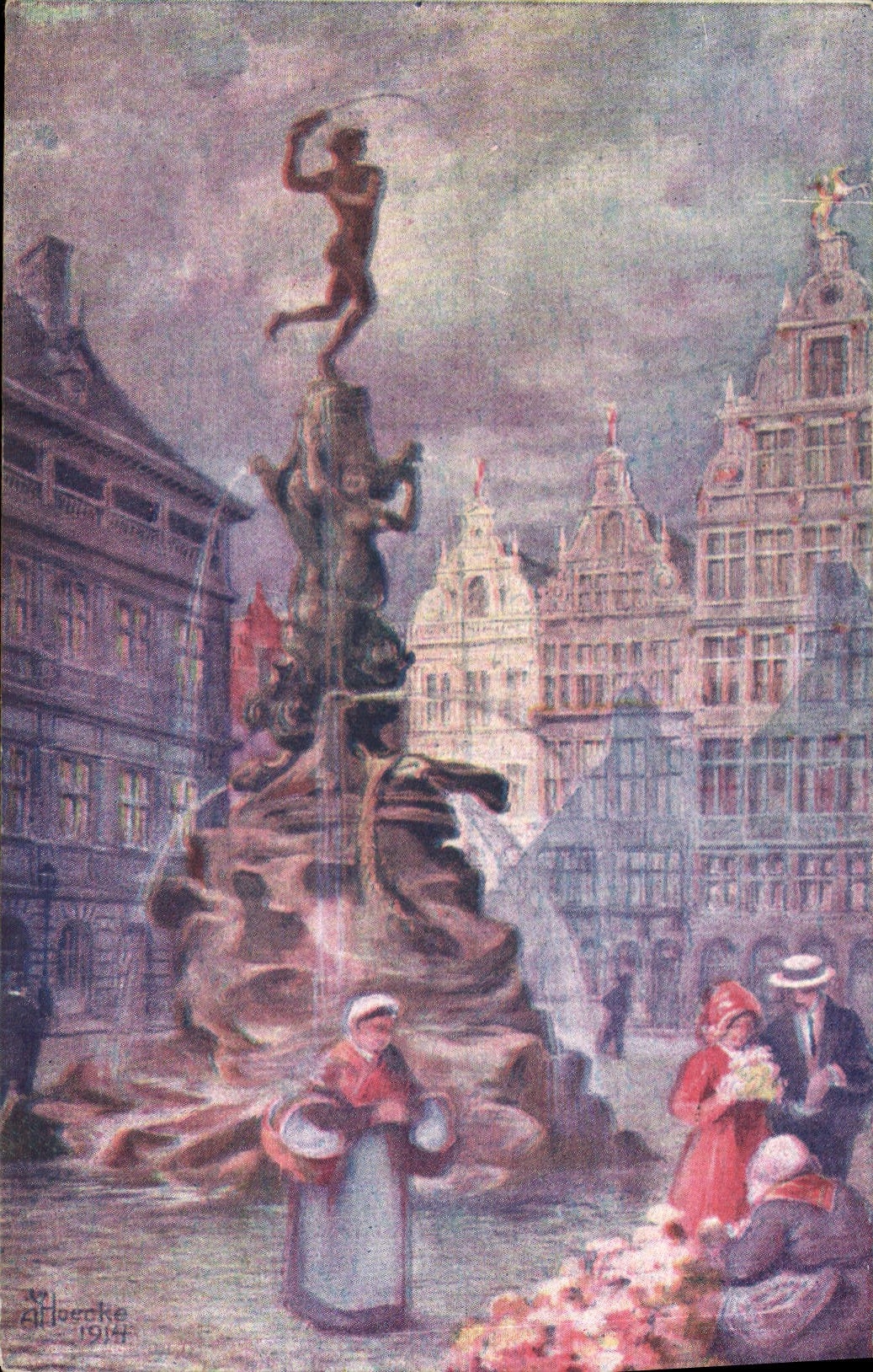 CPM Anvers Le Monument Brabo Antwerpen Het Brabo monument