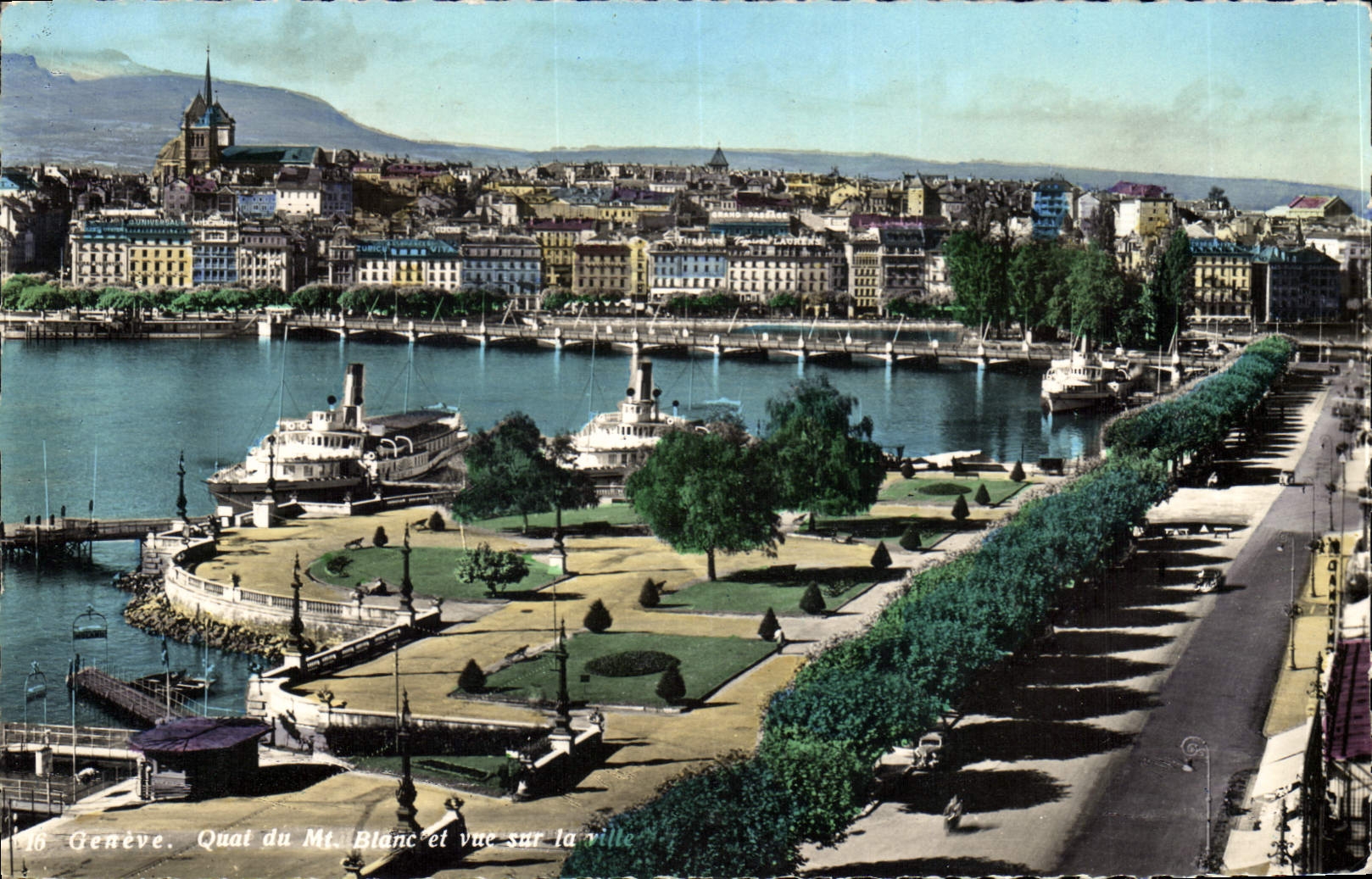 CPM Geneve Quai du Mont Blanc 