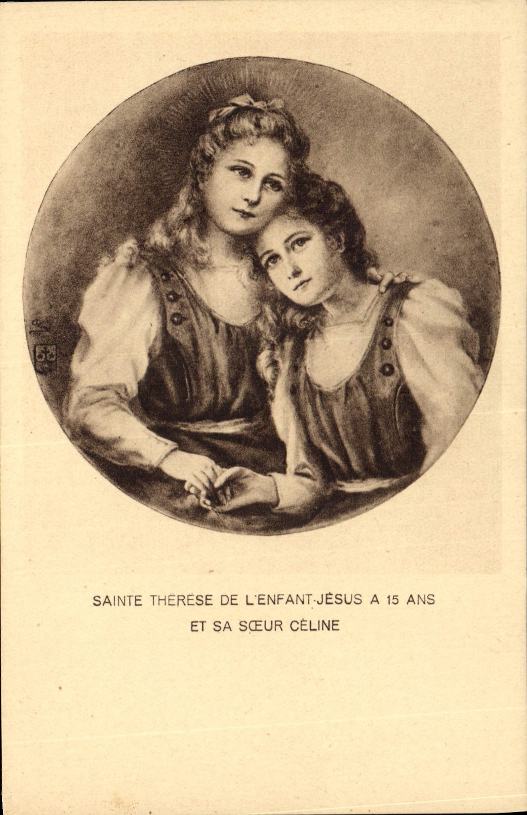 CPM Sainte Therese de l'enfant Jesus et sa Soeur Celine 