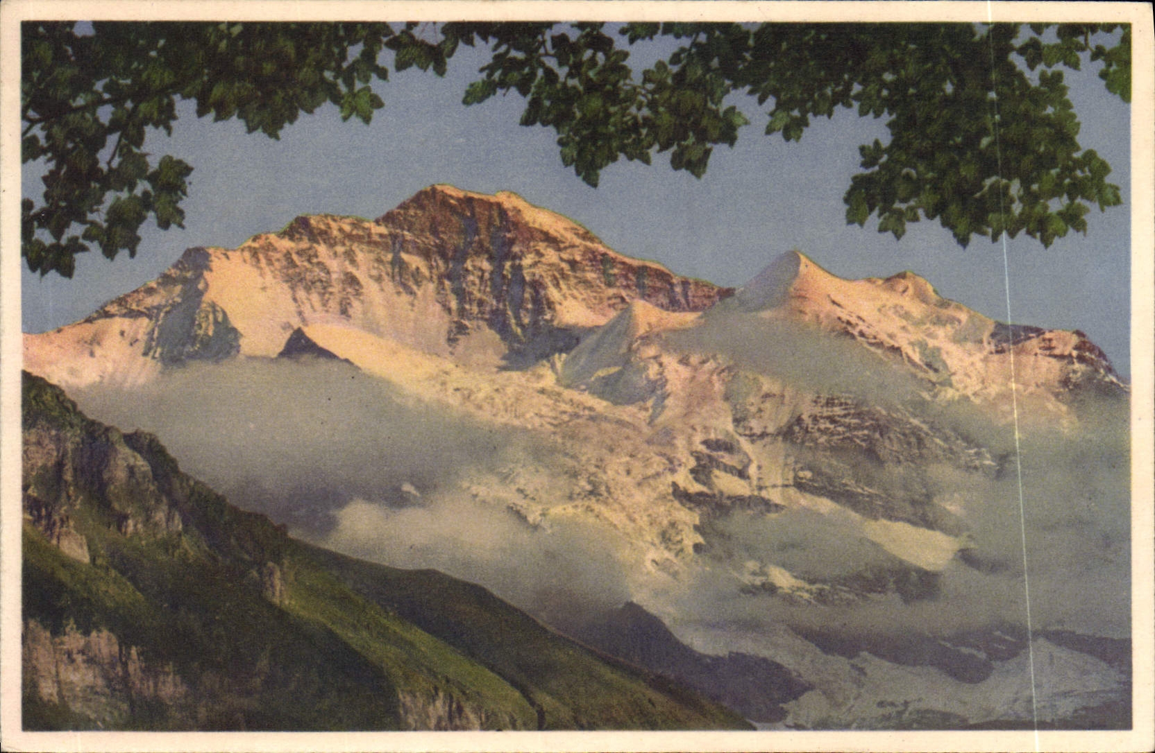 CPM Wengen Die Jungfreu Im Abendrot