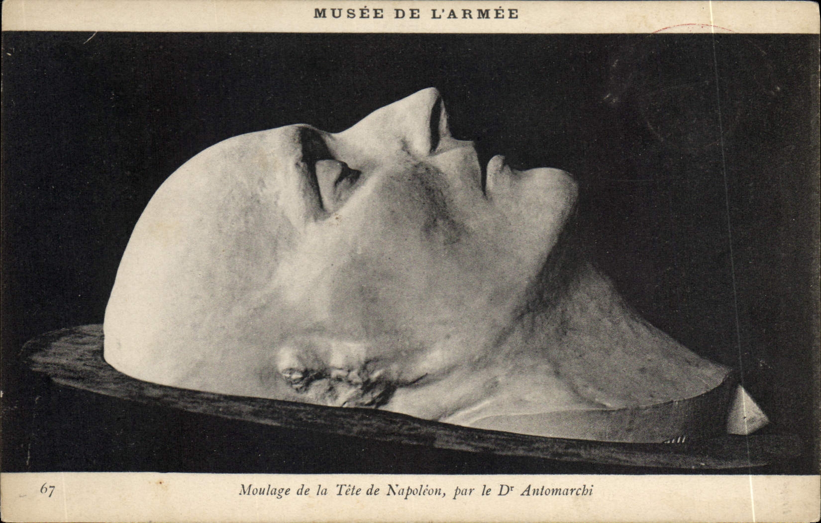 CPM Musee de L'Armee Moulage de la Tete de Napoleon par le Dr Antomarchi