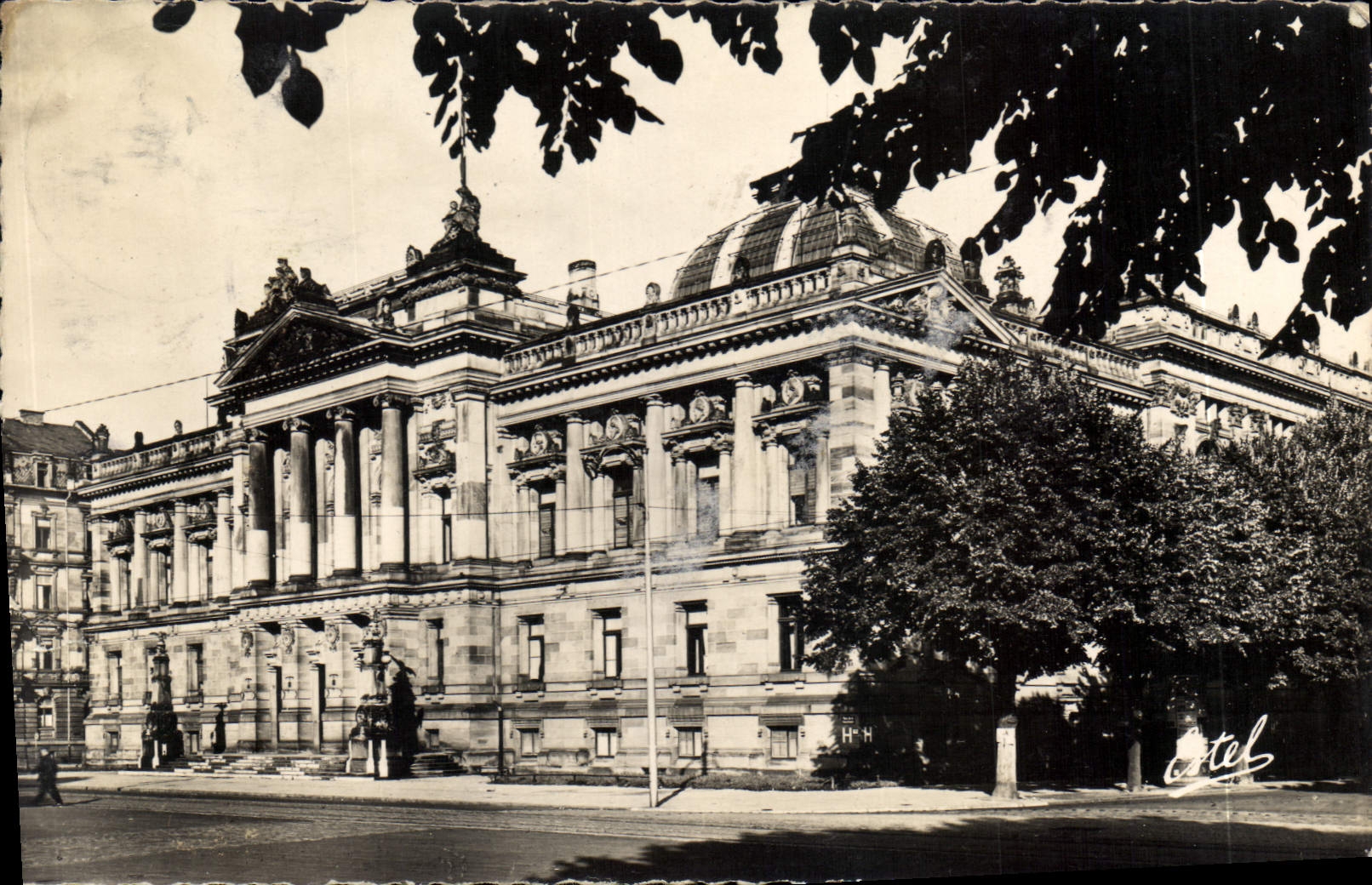 CPA Strasbourg Bibliotheque 