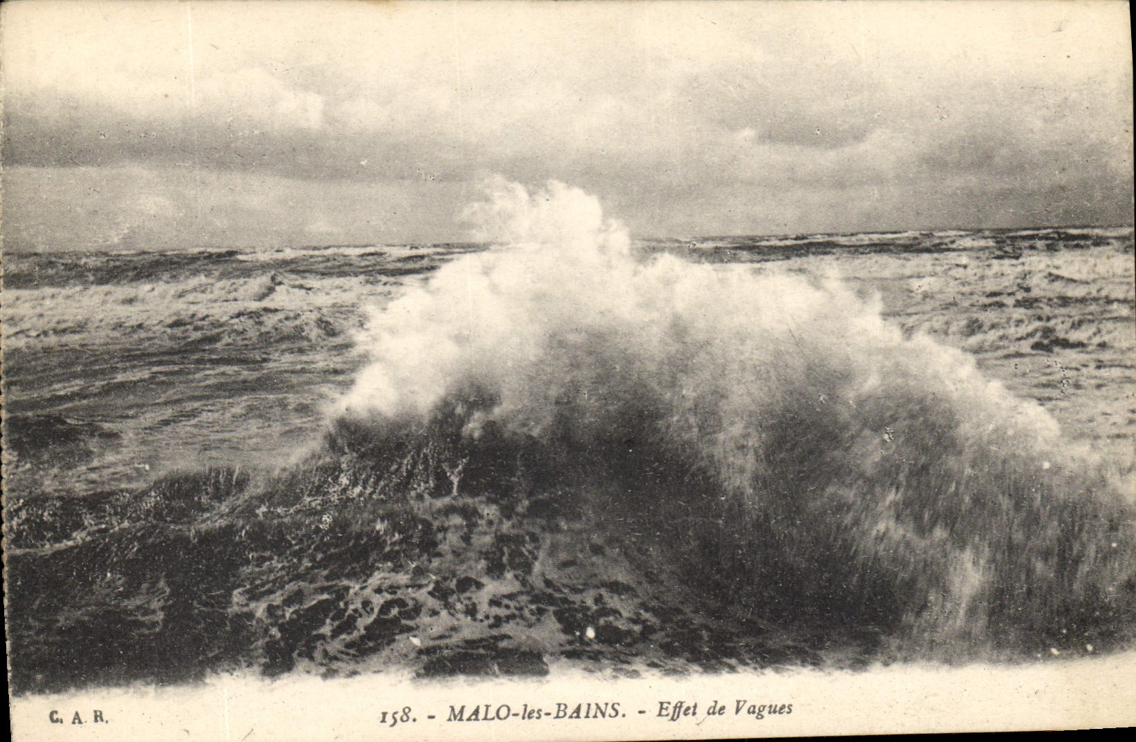 CPA Malo les Bains Effet de Vagues