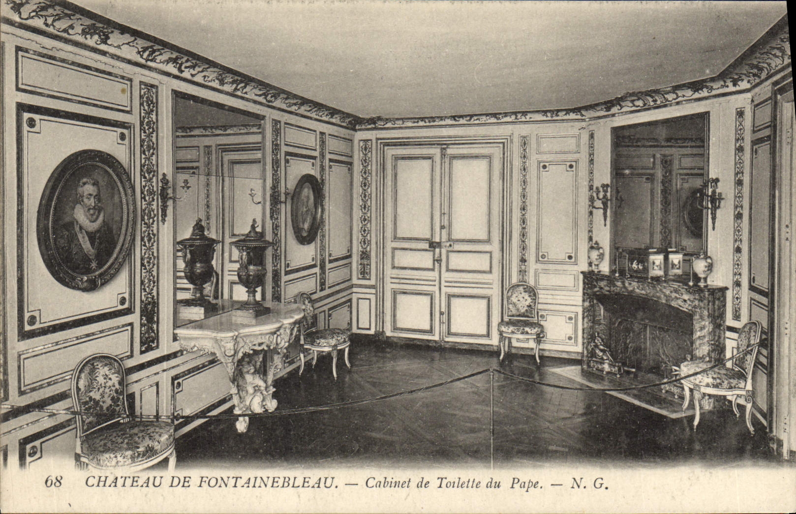 CPA Chateau de Fontainebleau Cabinet de Torlette du Pape