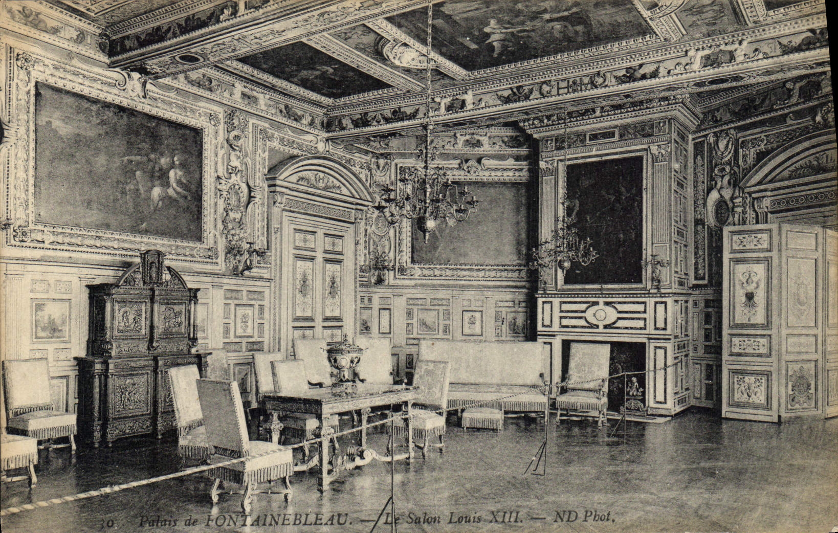 CPA Palais de Fontainebleau Le Salon Louis XIII 