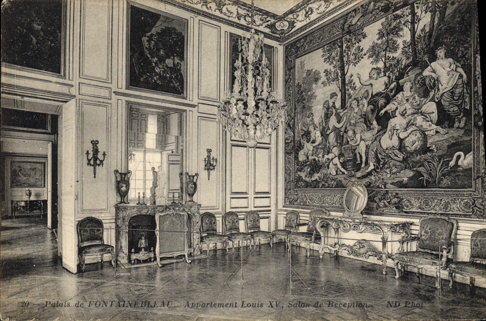 CPA Palais de Fontainebleau Appartement Louis XV Salon de Reception