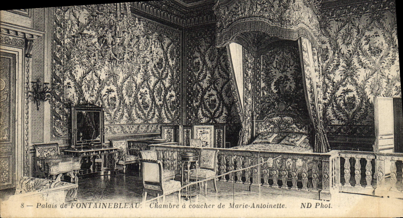 CPA Fontainebleau Chambre a coucher de Marie Antoinette