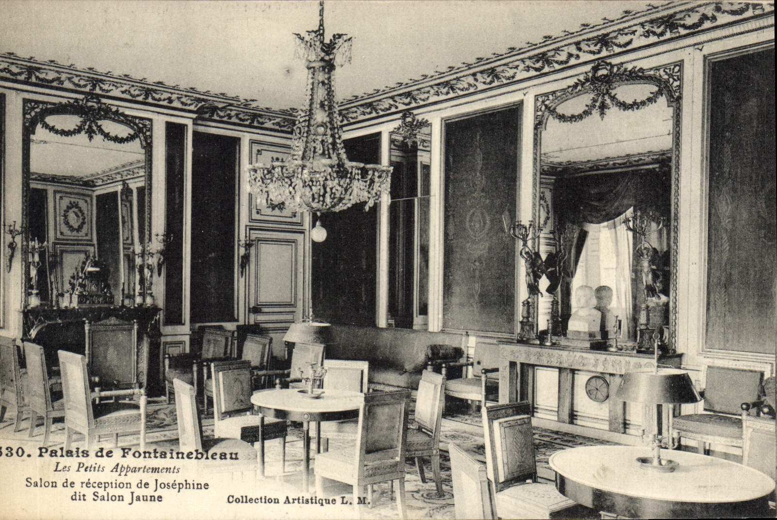 CPA Palais de Fontainebleau Les Petits Appartements Salon de reception de Josephine dit Salon Jaune