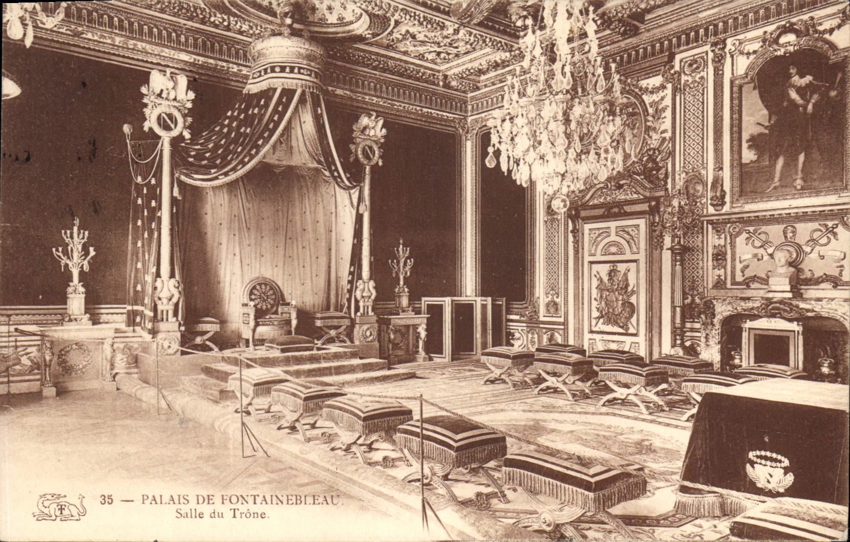 CPA Palais de Fontainebleau Salle du Trone