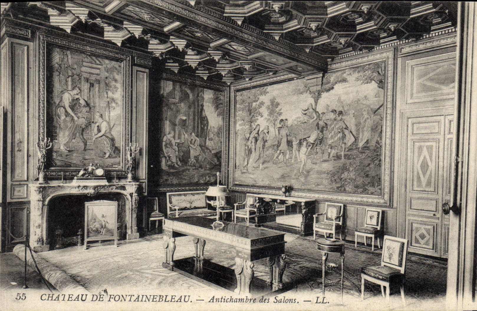 CPA Chateau de Fontainebleau Antichambre des Salons