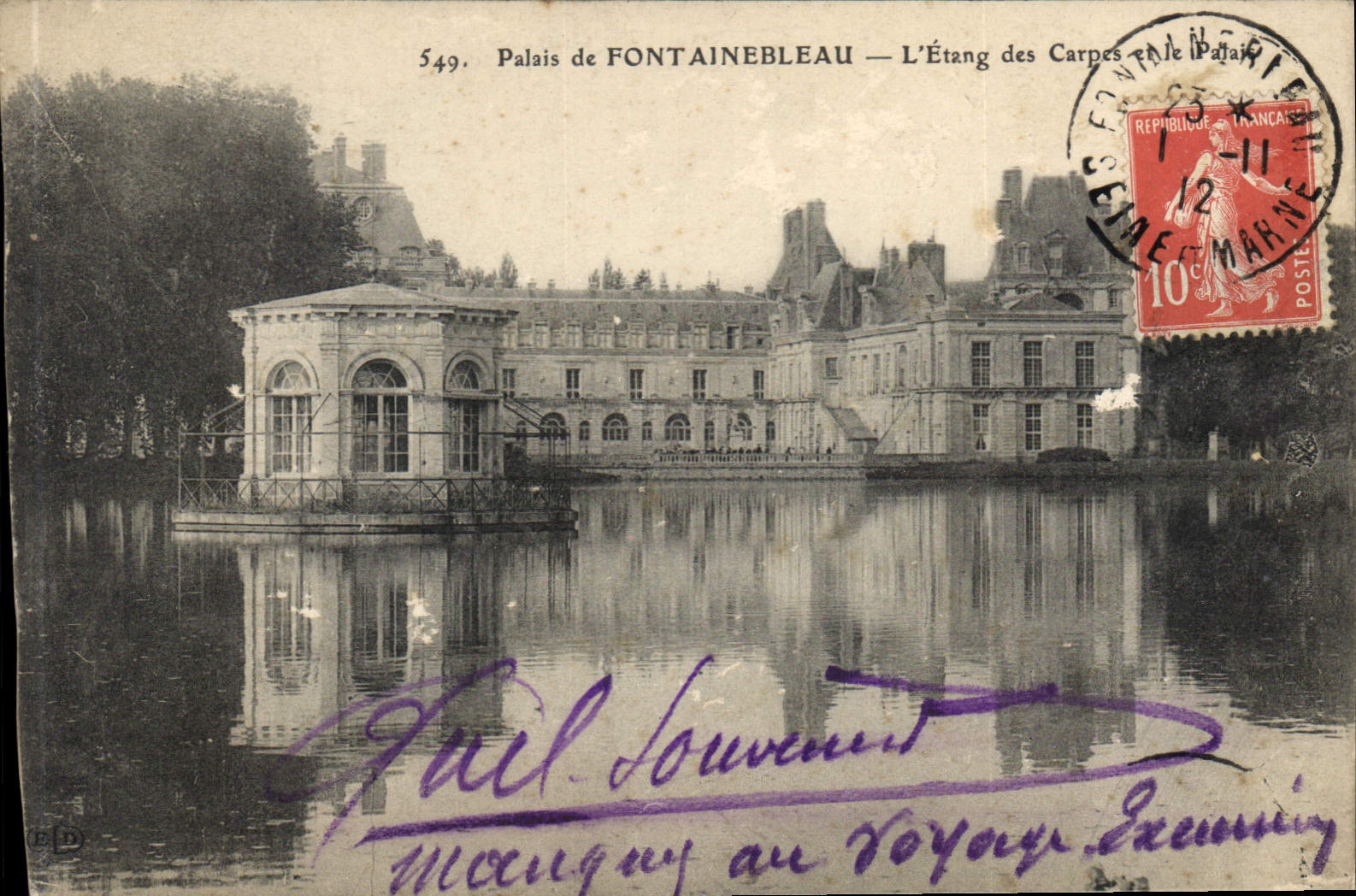 CPA Palais de Fontainebleau L'Etang des Carpes 
