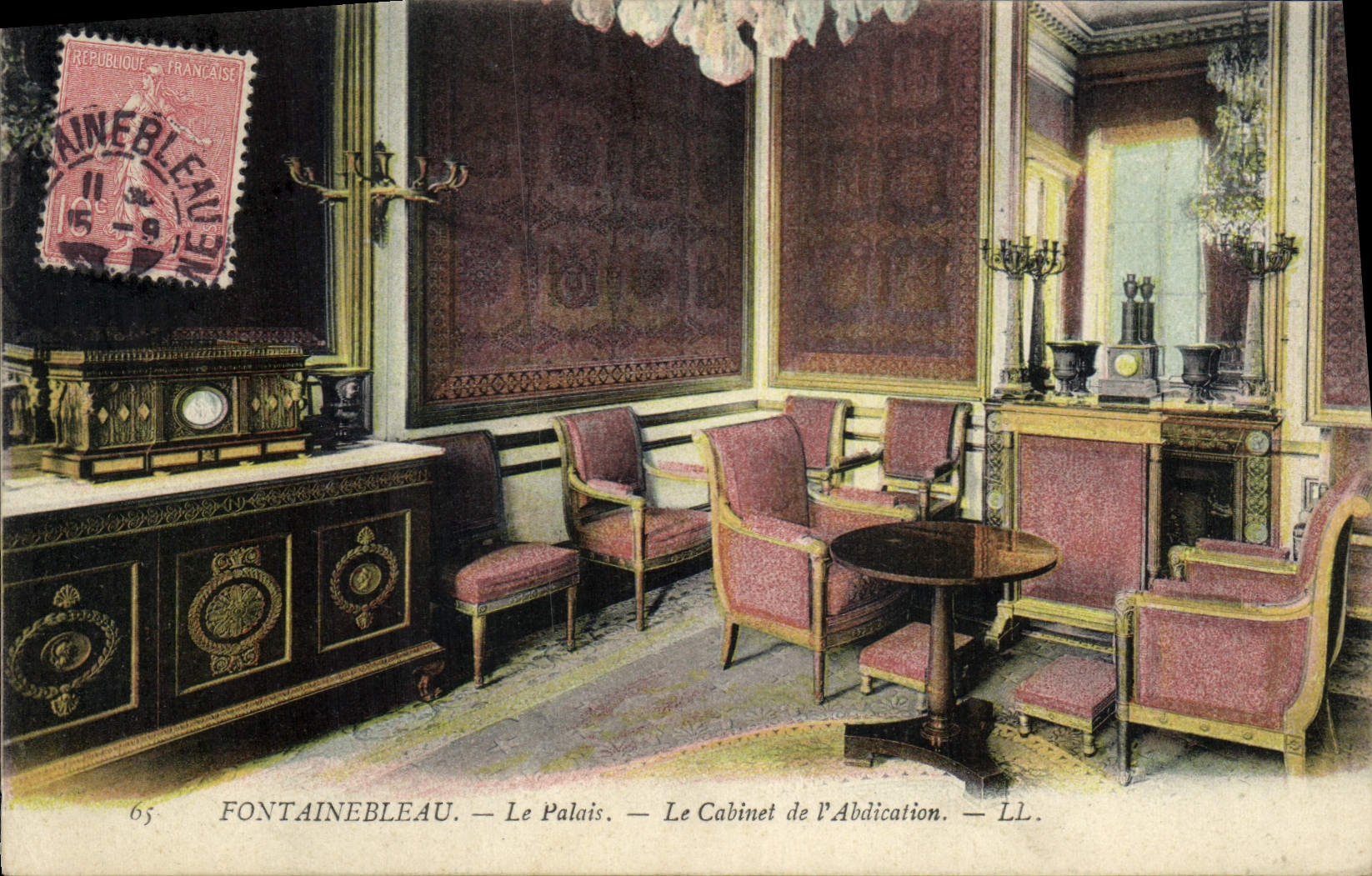 CPA Fontainebleau Le Palais Le Cbinet de l'Abdication 