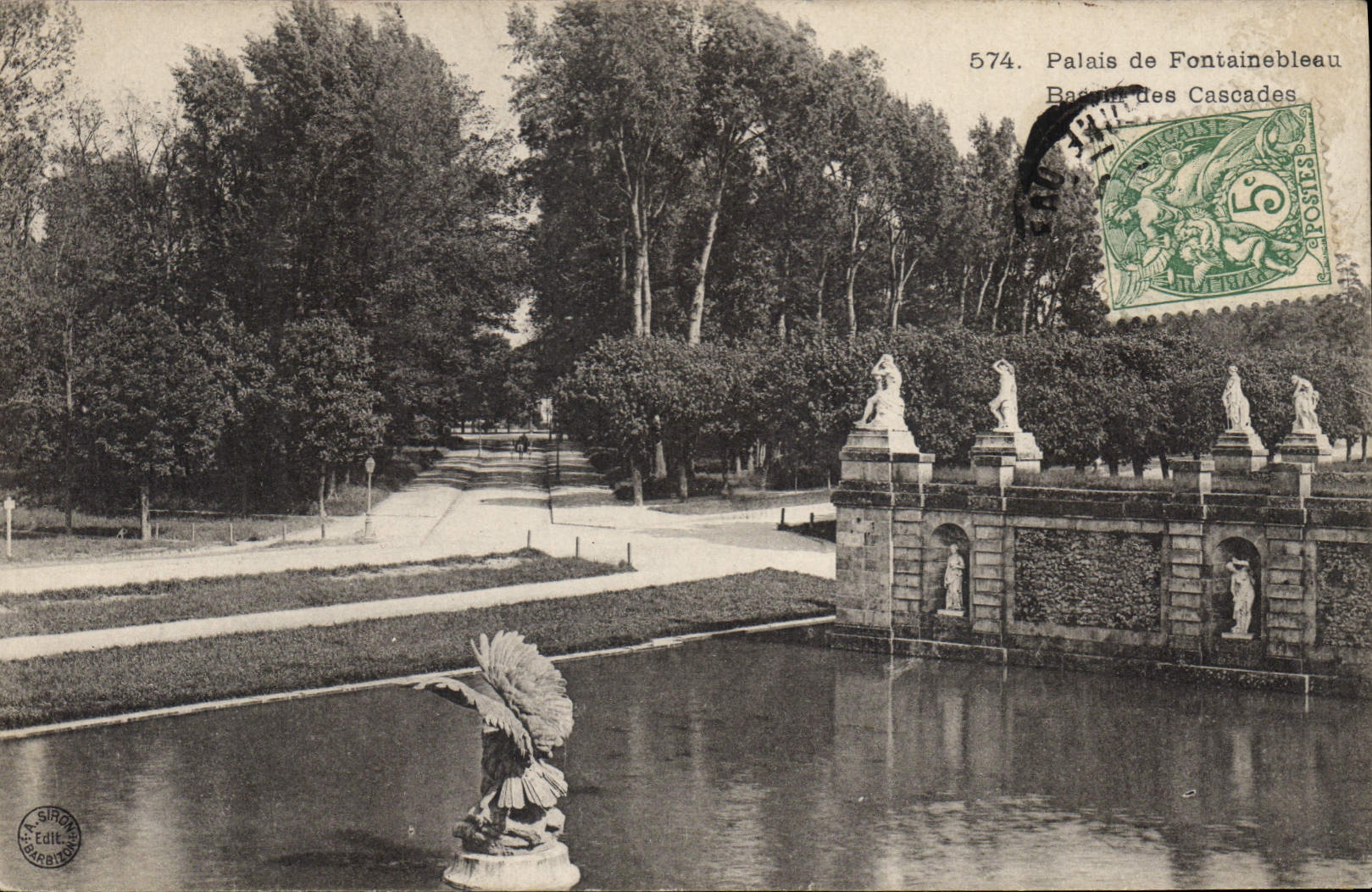 CPA Palais de Fontainebleau Bassin de Cascades