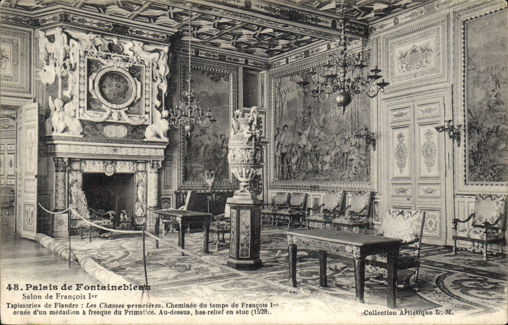 CPA Palais de Fontainebleau Salon de Francois I 
