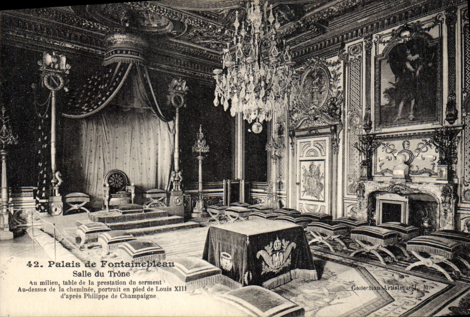 CPA Palais de Fontainebleau Salle du Trone 