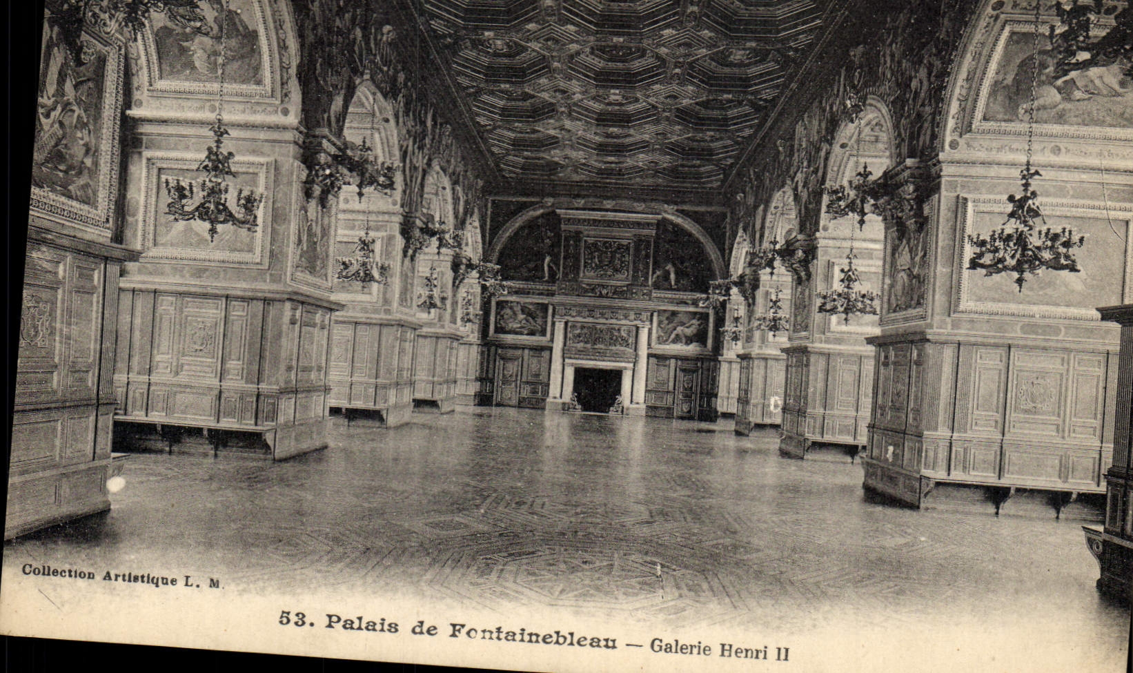 CPA Palais de Fontainebleau Galerie Henri II 