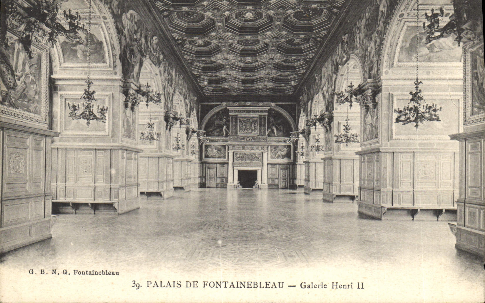 CPA Palais de Fontainebleau Galerie Henri II