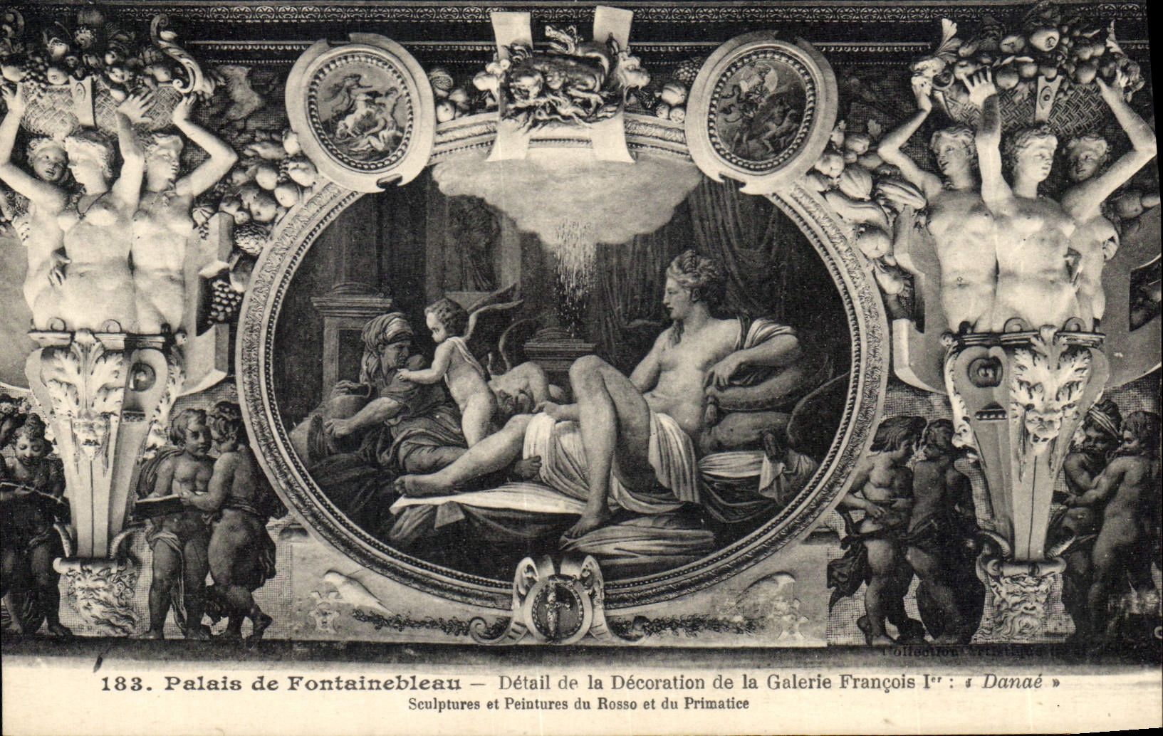 CPA Palais de Fontainebleau Detail de la Decoration de la Galerie Francois 