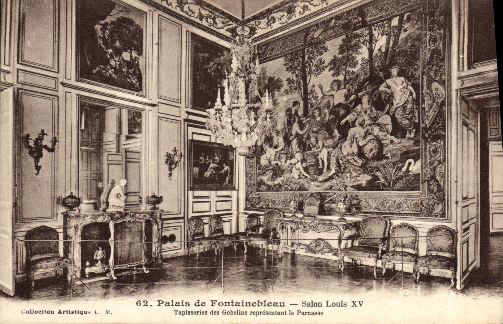 CPA Palais de Fontainebleau Salon Louis XV