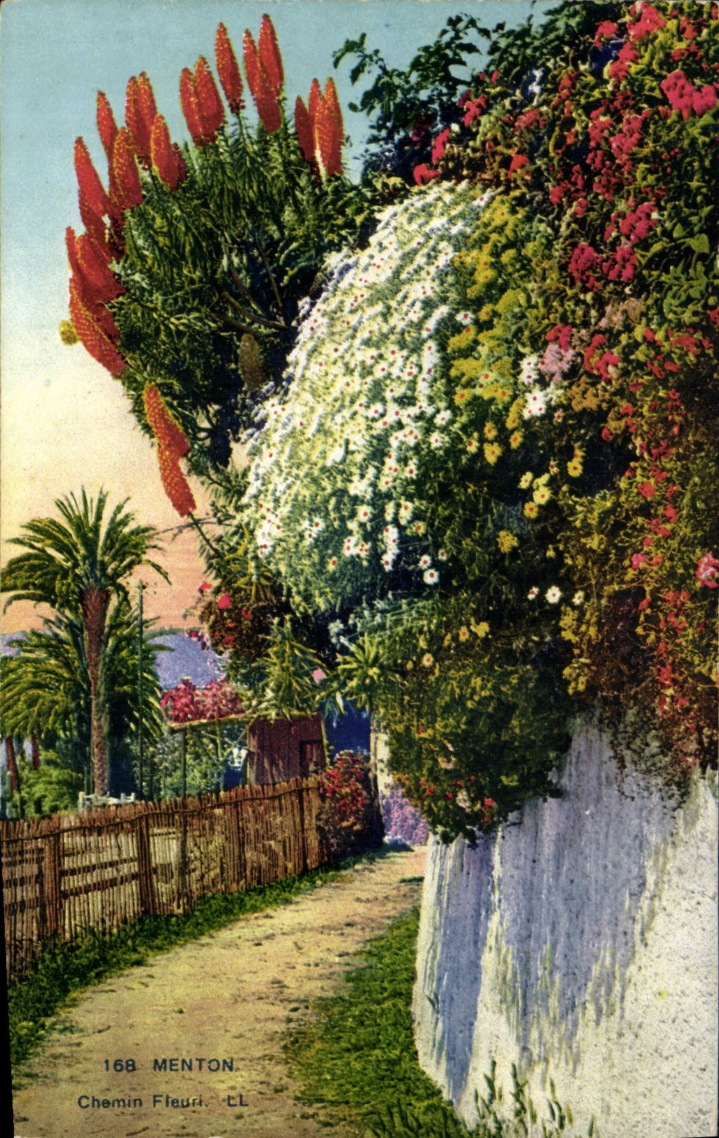 CPA Menton Chemin Fleu 