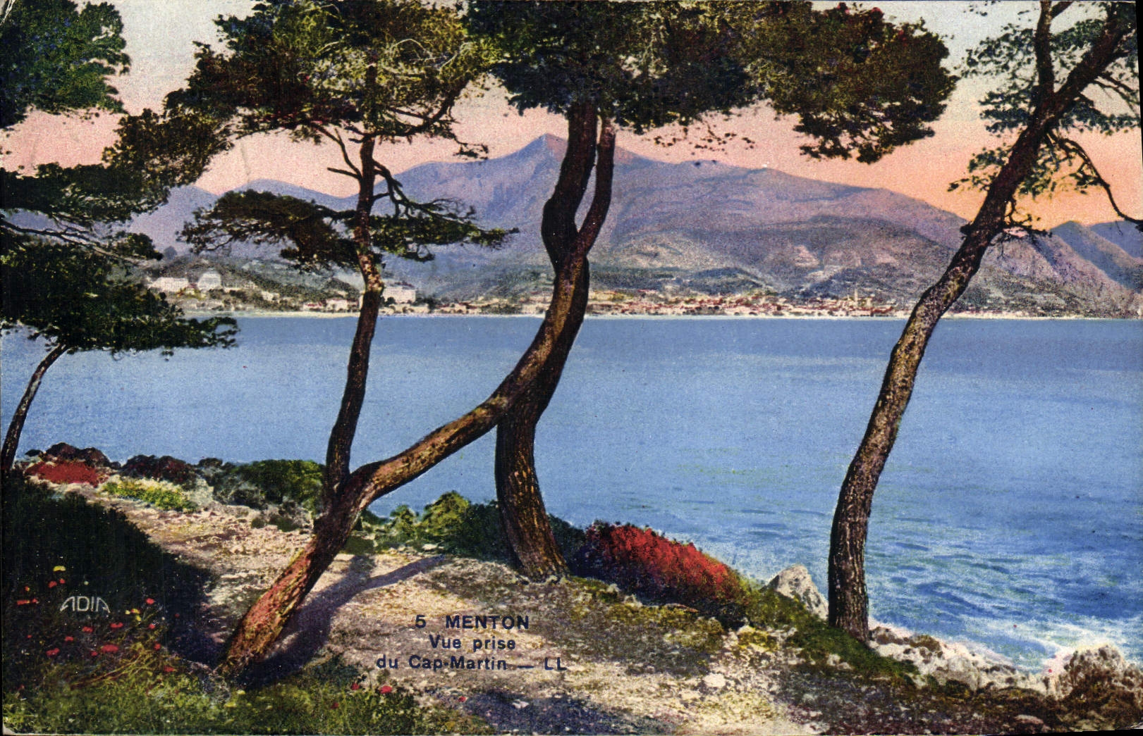 CPA Menton Vue prise du Cap Martin 