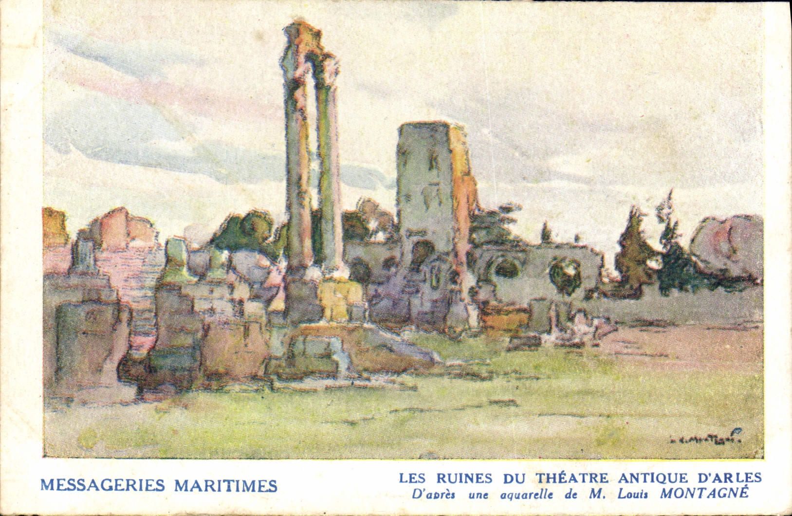CPA Les Ruines du Theatre Antique d'Arles