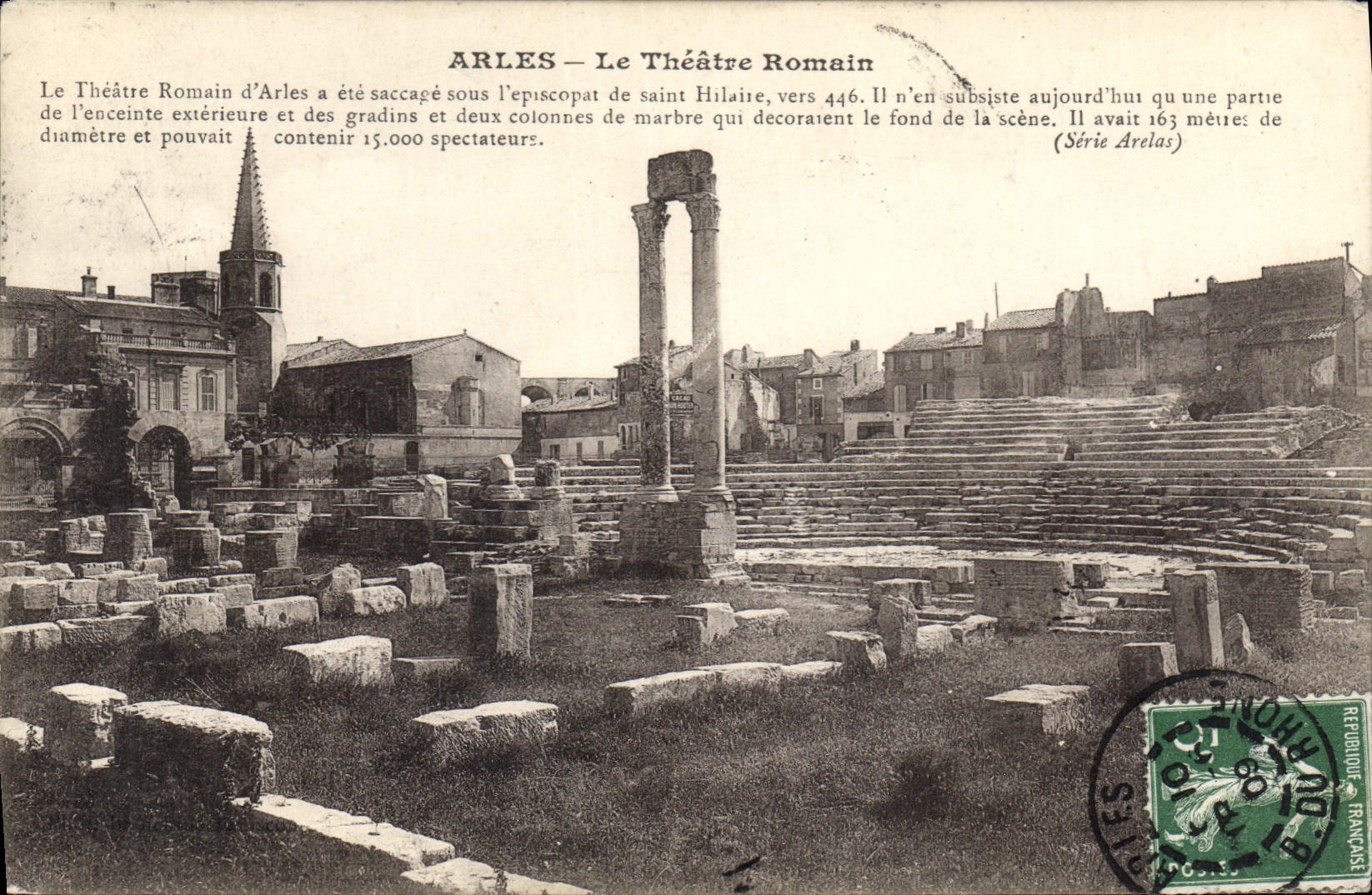 CPA Arles Le Theatre Romain 