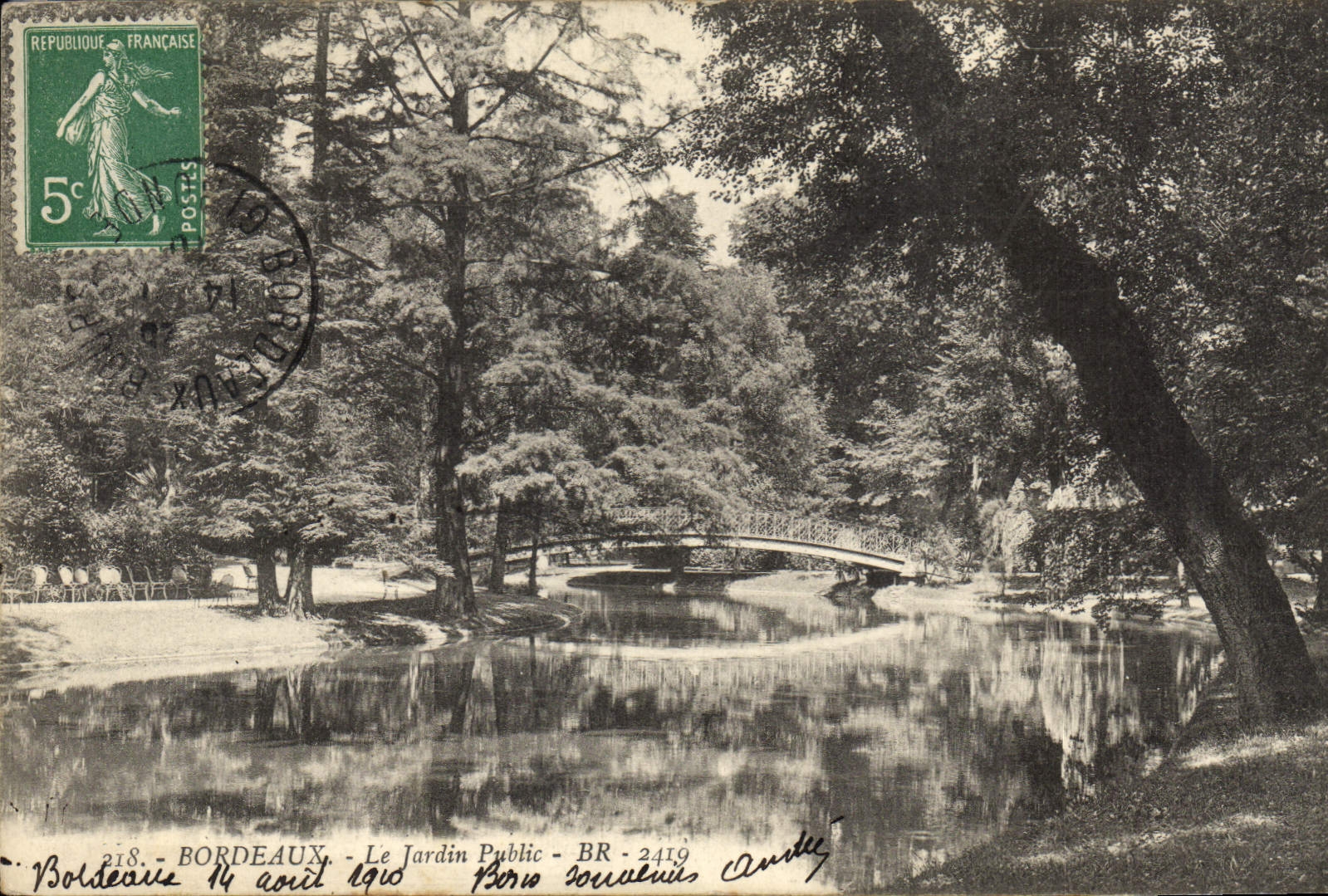 CPA Bordeaux Le Jardin Public 