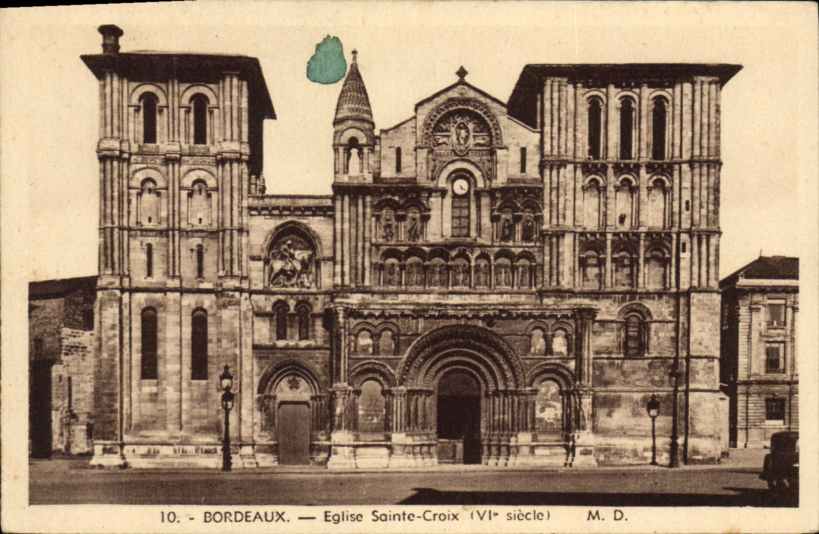 CPA Bordeaux Eglise Sainte Croix 