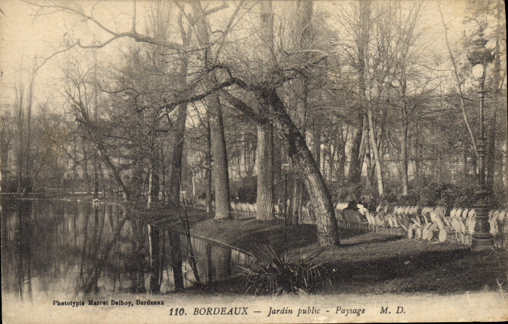 CPA Bordeaux Jardin public Paysage 