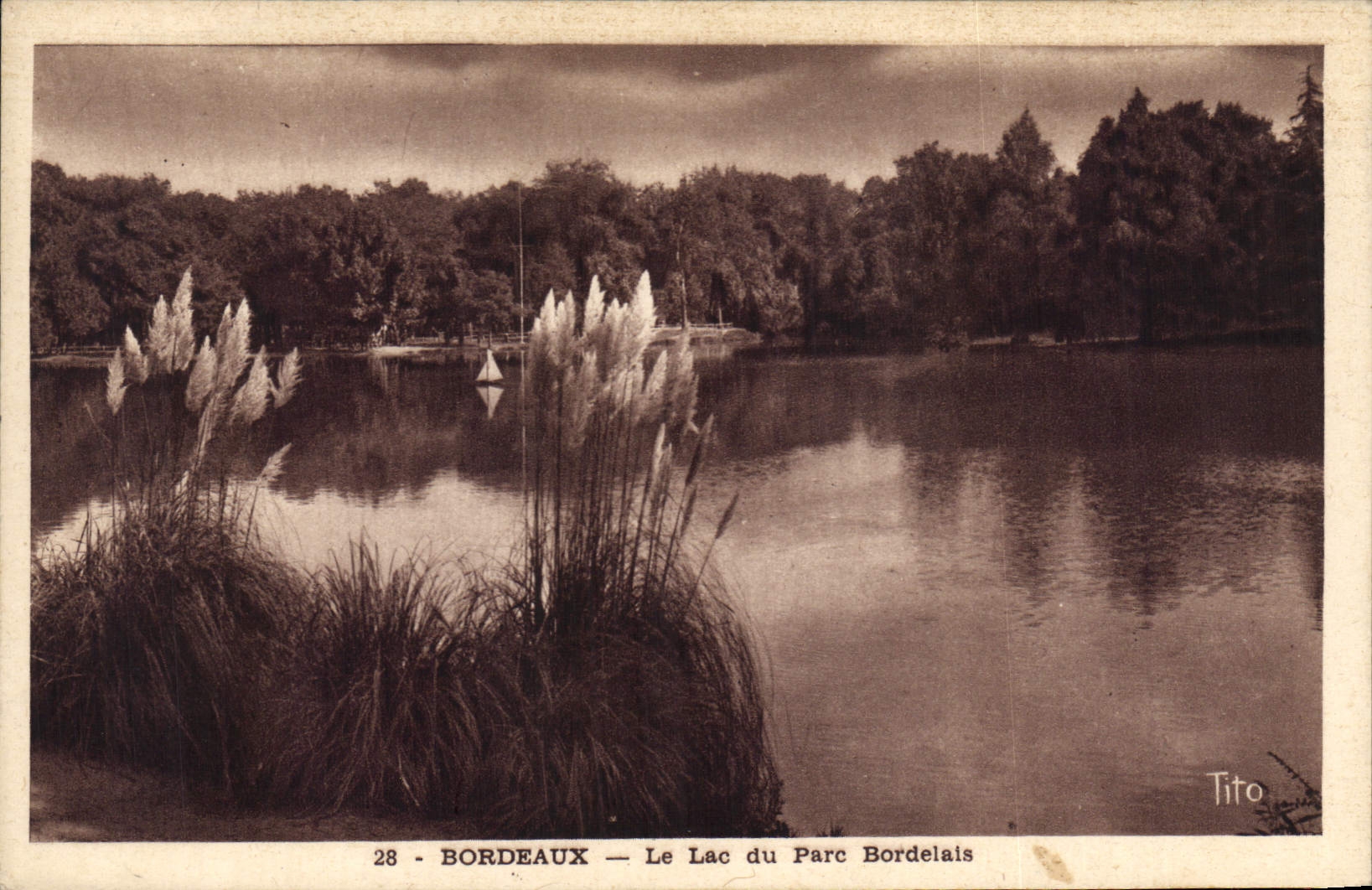 CPA Bordeaux Le Lac du Parc Bordelats 