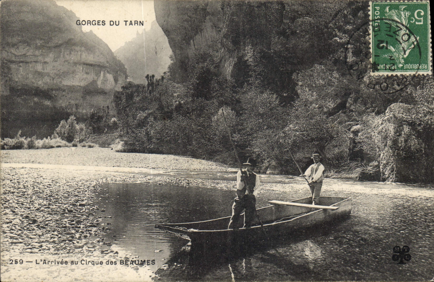 CPA Gorges du Tarn L'Arrivee au Cirque des Beaumes 