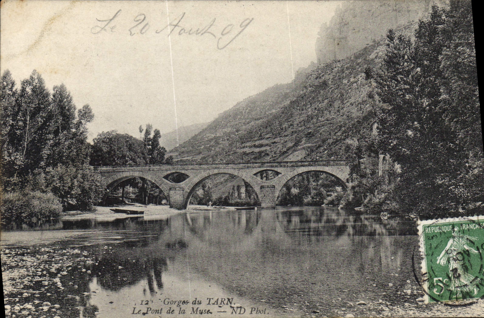 CPA Gorges du Tarn Le Pont de la Muse