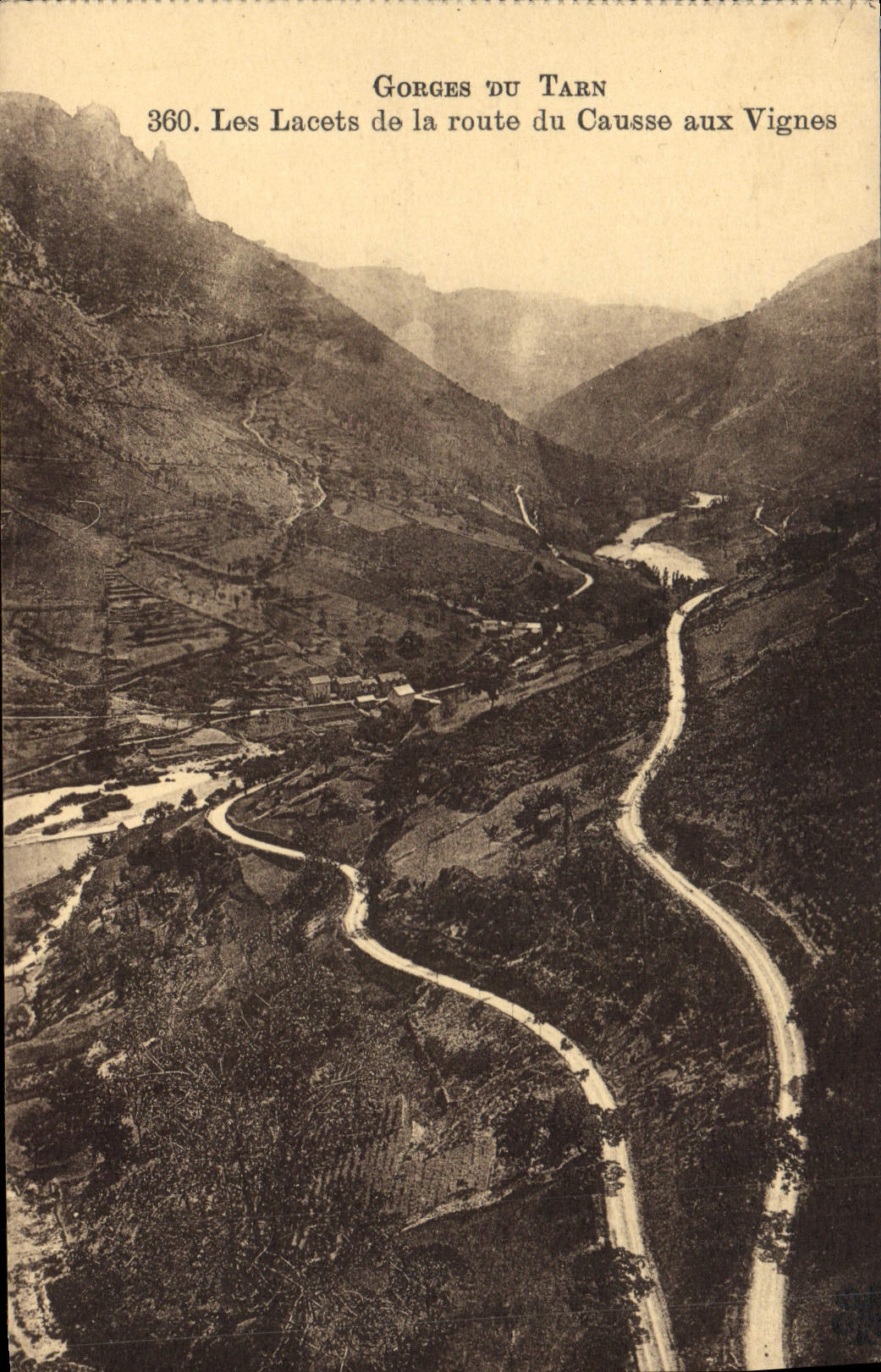 CPA Gorges du Tarn Les Lacets de la Route du Causse aux Vignes
