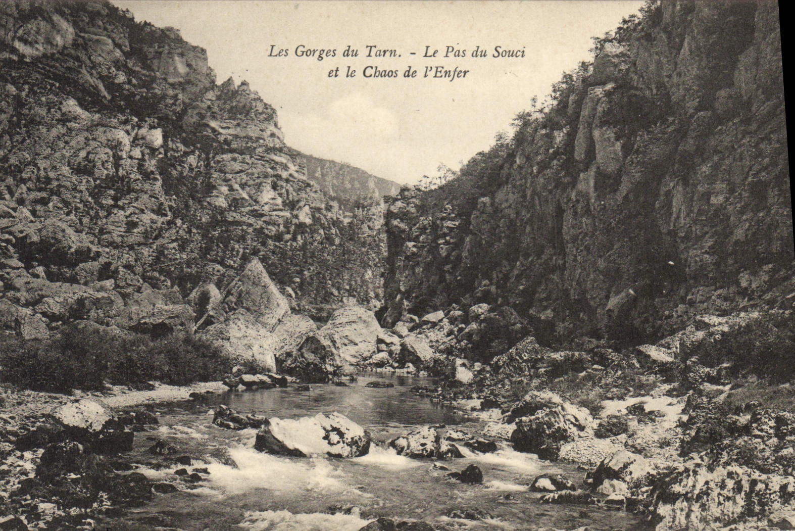 CPA Les Gorges du Tarn Le Pas du Souci et le Chaos de l'Enfer