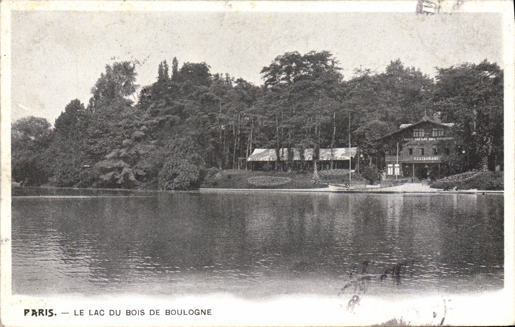CPA Paris Le Lac du Bois de Boulogne