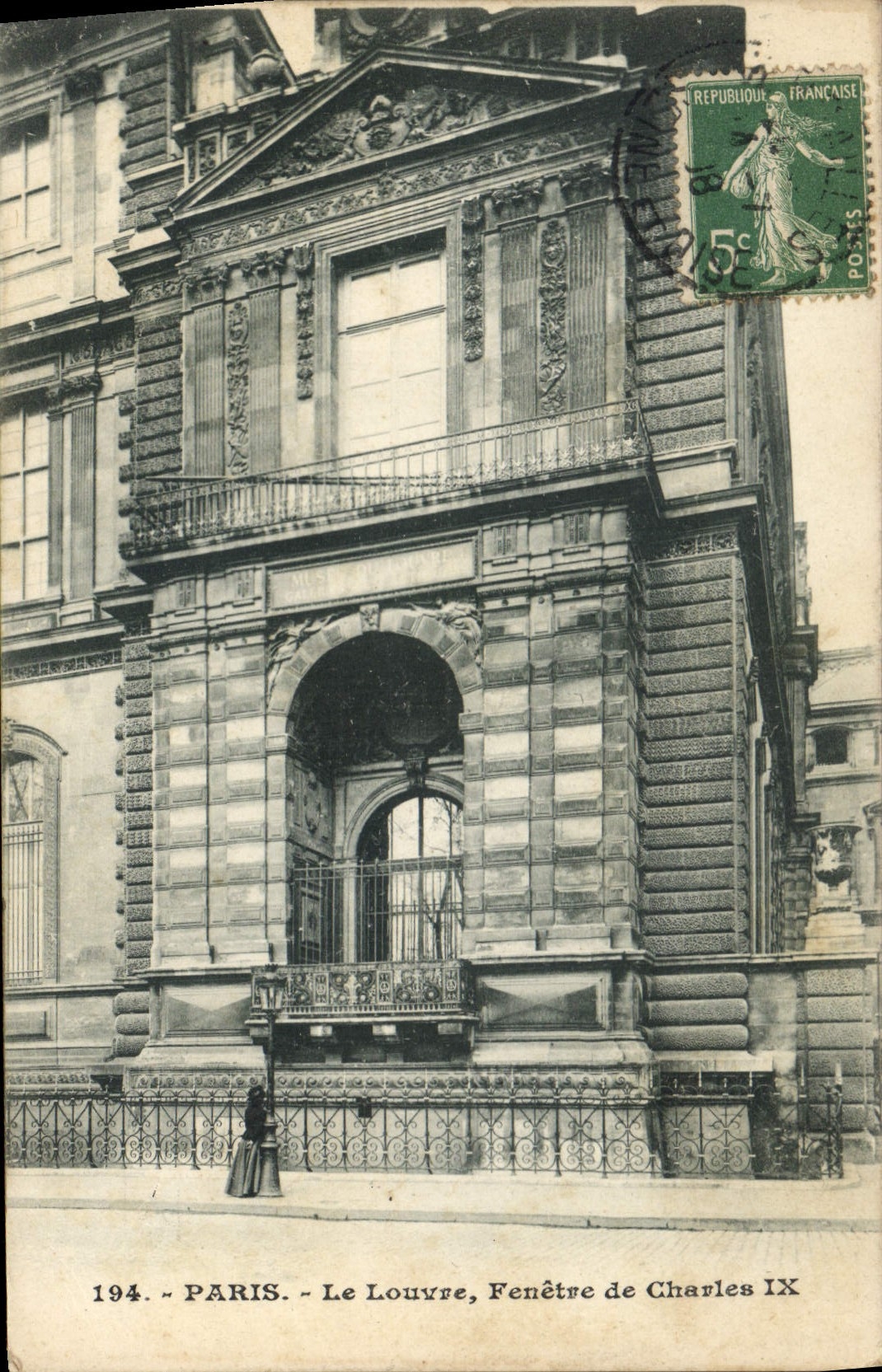 CPA Paris Le Louvre Fenetre de Charles IX