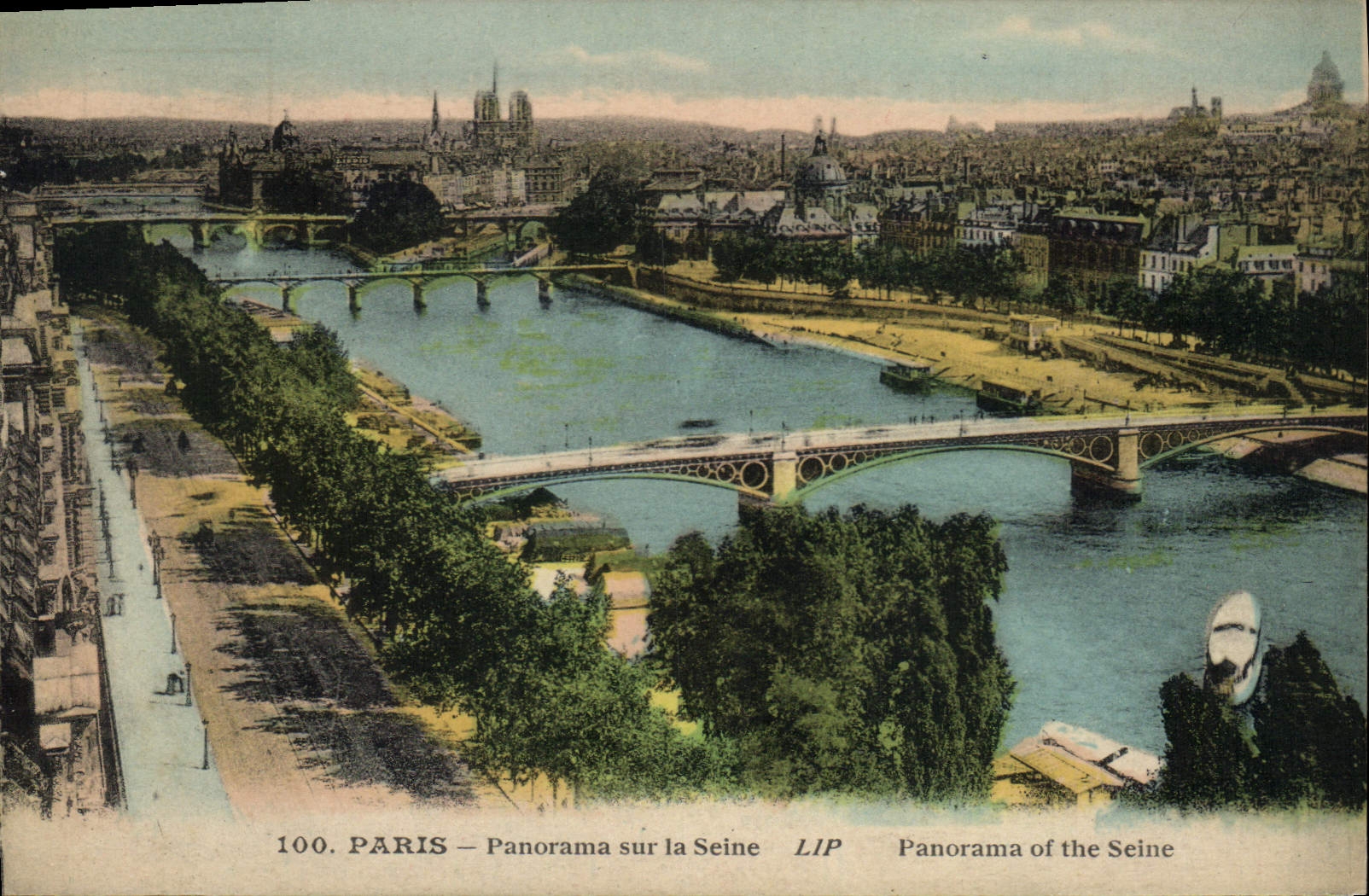 CPA Paris Panorama sur la Seine